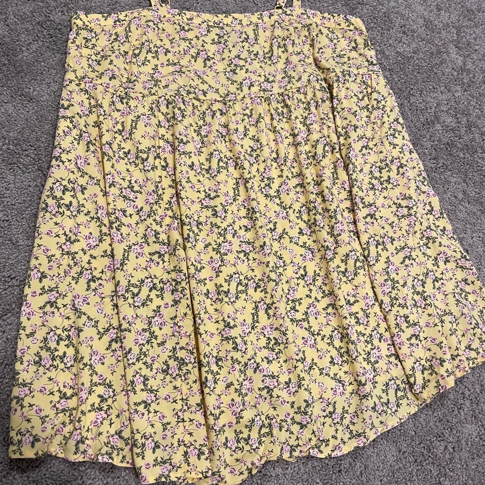 Torrid Yellow Floral Mini Dress - Picture 8 of 13